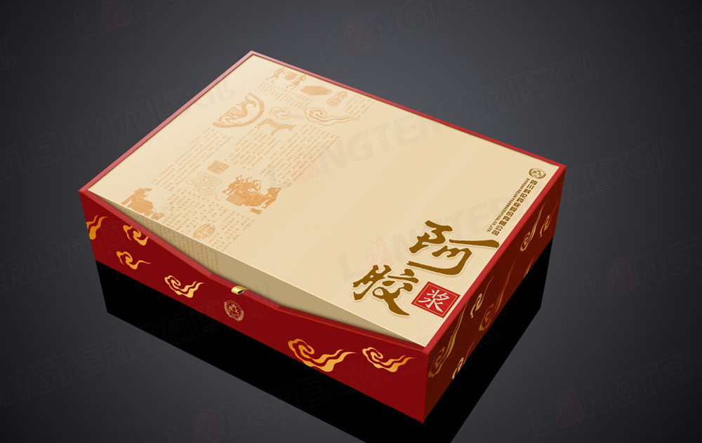 阿膠禮盒包裝設(shè)計效果圖