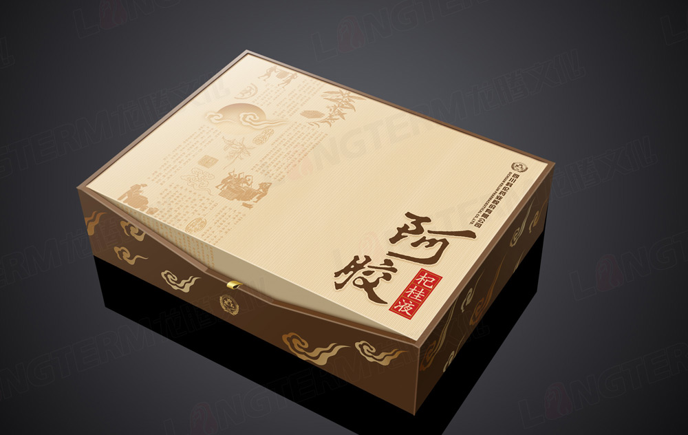 阿膠禮盒包裝設(shè)計效果圖
