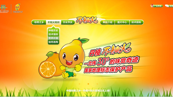 丹棱不知火PC官網(wǎng)設計