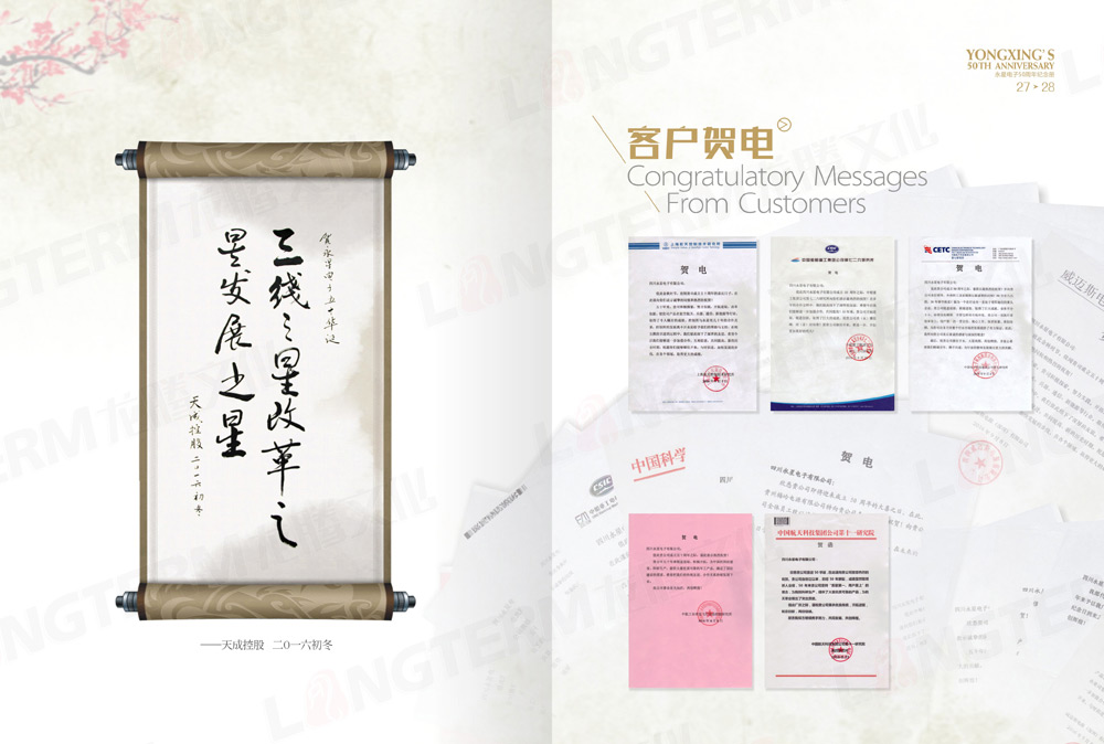 四川永星電子50周年紀(jì)念畫冊(cè)設(shè)計(jì)
