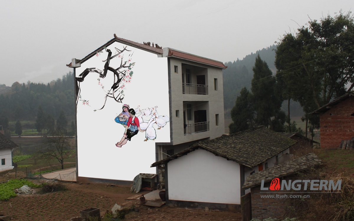 西充縣文化墻墻繪設(shè)計(jì)