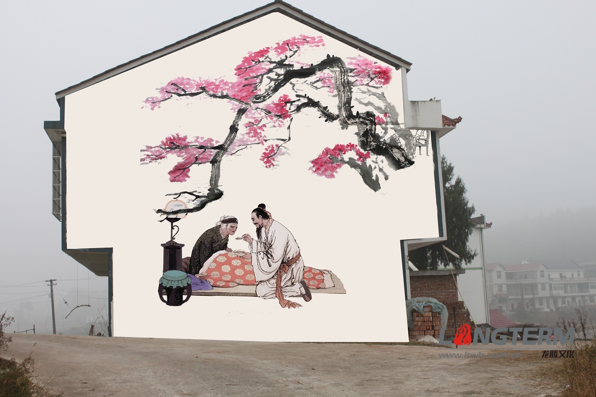 西充縣文化墻墻繪設(shè)計(jì)