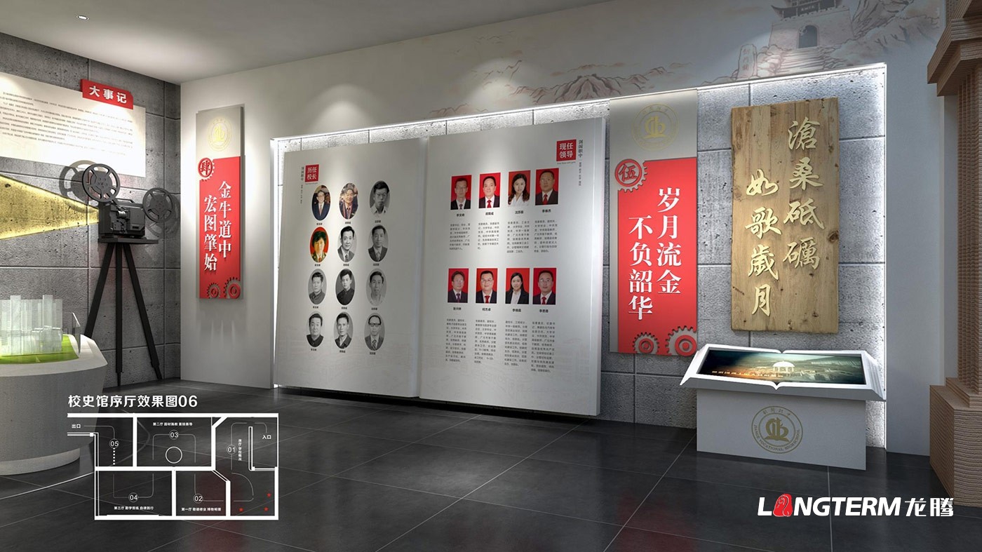 四川省劍閣職業(yè)高級中學校校史館策劃設計方案效果圖