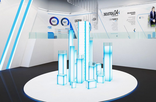 南充三環(huán)電子有限公司(三環(huán)集團)展廳設(shè)計效果及項目報價