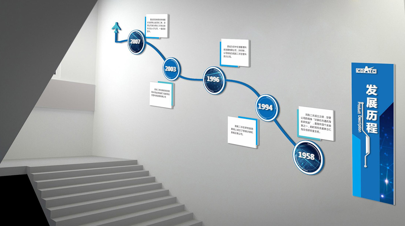 成都民航空管科技發(fā)展公司文化墻設(shè)計方案及報價